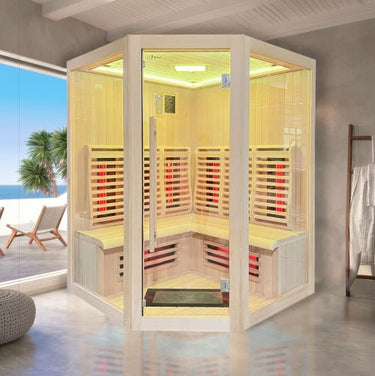 Insignia 2 Person Infrared Indoor Sauna KY007 1500 x 1500mm - Insignia Saunas | bodybud UK