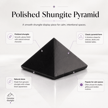 Large Shungite Pyramid - BodyBud™ Shungite | bodybud UK