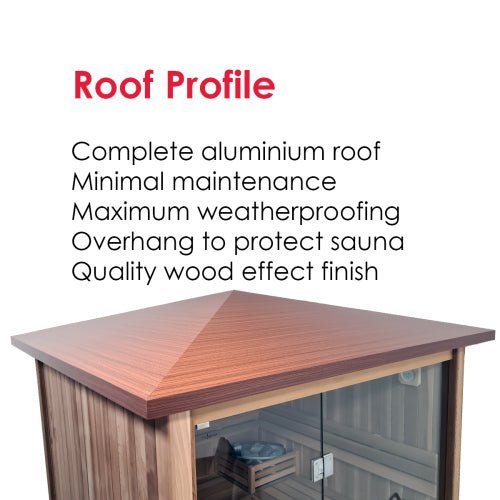 Insignia™ 4 Person Chromo Hybrid Garden Sauna Cabin Garden Sauna | bodybud UK