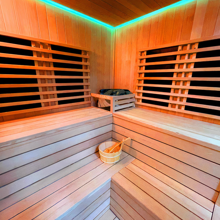 Insignia™ 4 Person Chromo Hybrid Garden Sauna Cabin Garden Sauna | bodybud UK