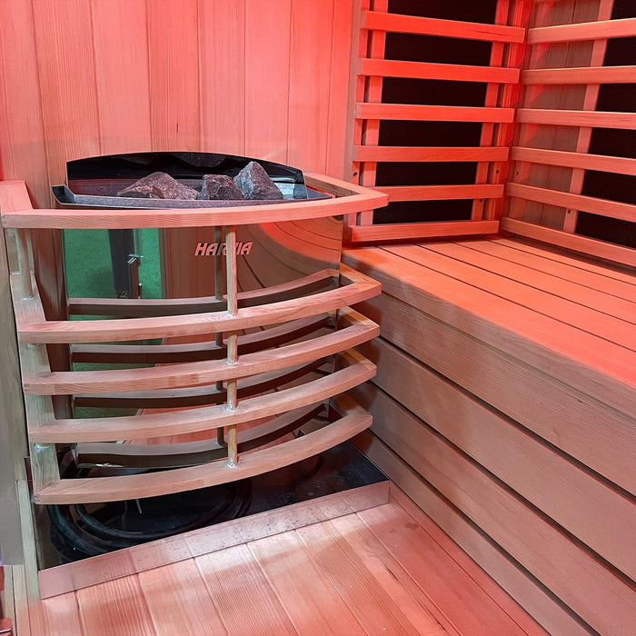 Insignia™ 3 Person Chromotherapy Hybrid Garden Sauna Cabin Garden Sauna | bodybud UK