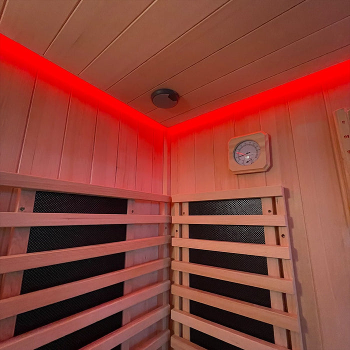 Insignia™ 3 Person Chromotherapy Hybrid Garden Sauna Cabin Garden Sauna | bodybud UK