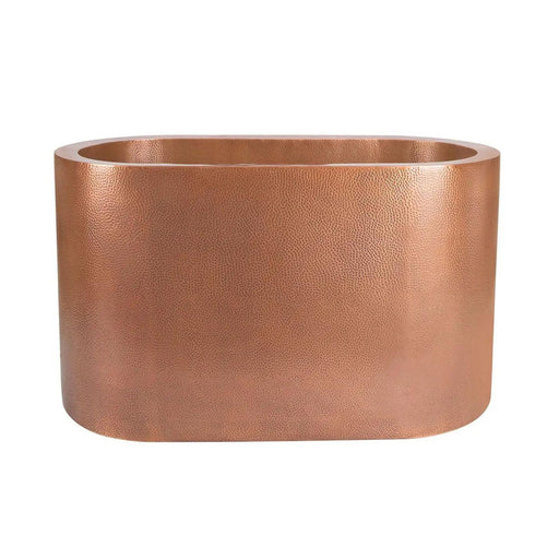 Japanese Soaking Tub Double Wall Hammered Antique Copper Bathtub with Seats | bodybud UK