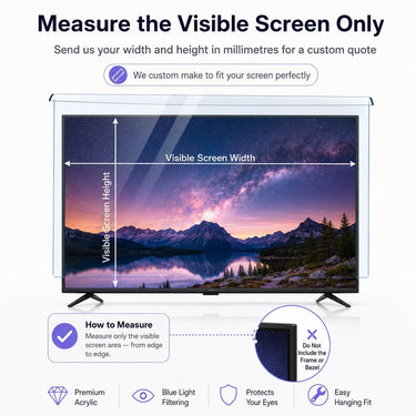 Custom Blue Light TV & Monitor Screen Protector - bodybud | bodybud UK