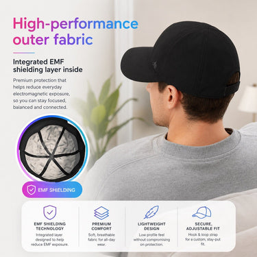 DefenderShield® Faraday Cap EMF Hat - DefenderShield | bodybud UK