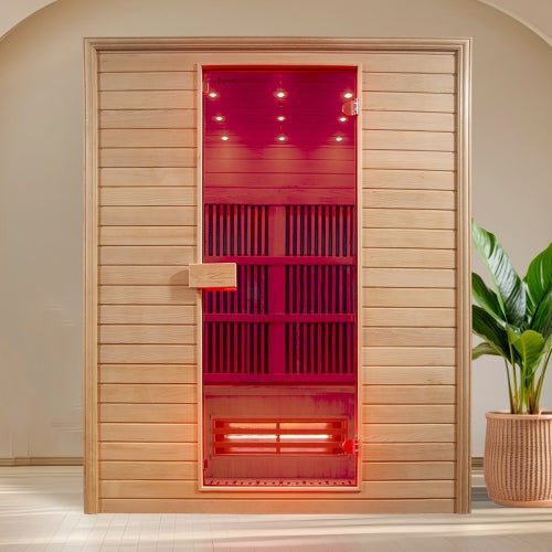 Insignia 2 Person Infrared Indoor Sauna KY008 1300 x 1000mm Indoor Infrared Sauna | bodybud UK