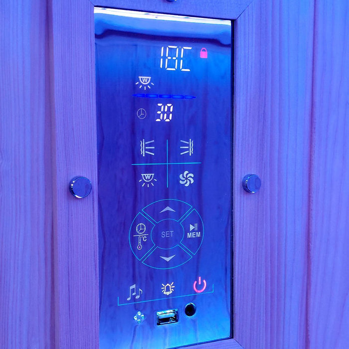 Insignia 2 Person Infrared Indoor Sauna KY007 1500 x 1500mm | bodybud UK