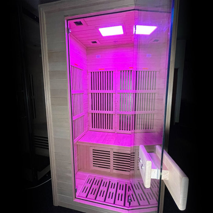 Insignia 2 Person Infrared Indoor Sauna KY005 1100 x 1000mm Indoor Infrared Sauna | bodybud UK