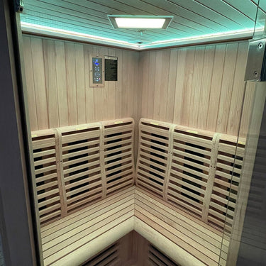 Insignia 2 Person Infrared Indoor Sauna KY006 1300 x 1300mm - Indoor Infrared Sauna - Insignia Saunas | bodybud UK