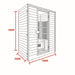 Insignia 2 Person Infrared Indoor Sauna KY009 1500 x 1000mm Indoor Infrared Sauna | bodybud UK