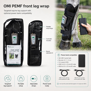 OMI™ PEMF Front Leg Wrap for Horses - OMI | bodybud UK