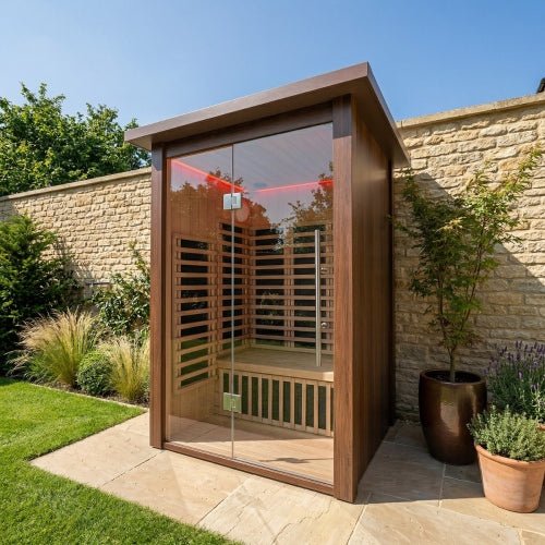 Insignia™ 2 Person Chromotherapy Far Infrared Garden Sauna Cabin Outdoor Sauna | Insignia Saunas | bodybud UK