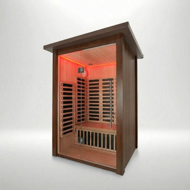 Insignia™ 2 Person Chromotherapy Far Infrared Garden Sauna Cabin - Outdoor Sauna - Insignia Saunas | bodybud UK