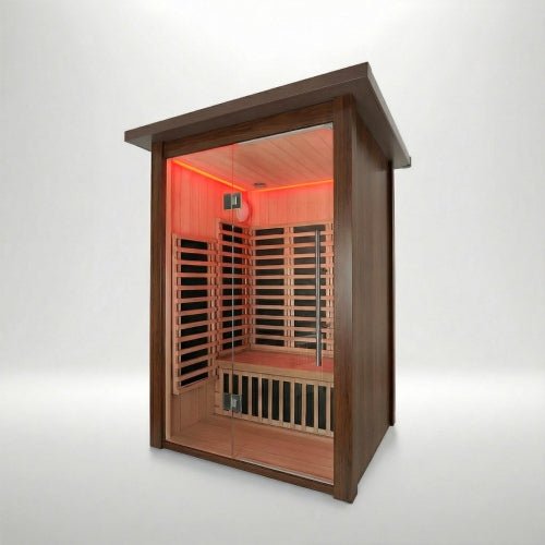 Insignia™ 2 Person Chromotherapy Far Infrared Garden Sauna Cabin Outdoor Sauna | Insignia Saunas | bodybud UK