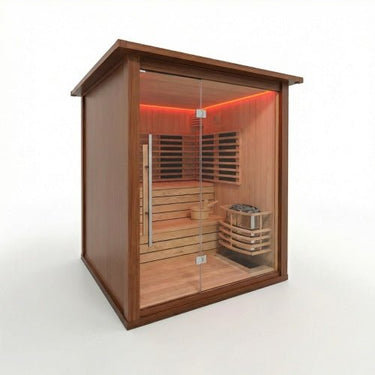 Insignia™ 4 Person Chromo Hybrid Garden Sauna Cabin - Garden Sauna - Insignia Saunas | bodybud UK
