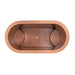 Japanese Soaking Tub Double Wall Hammered Antique Copper Bathtub with Seats | bodybud UK